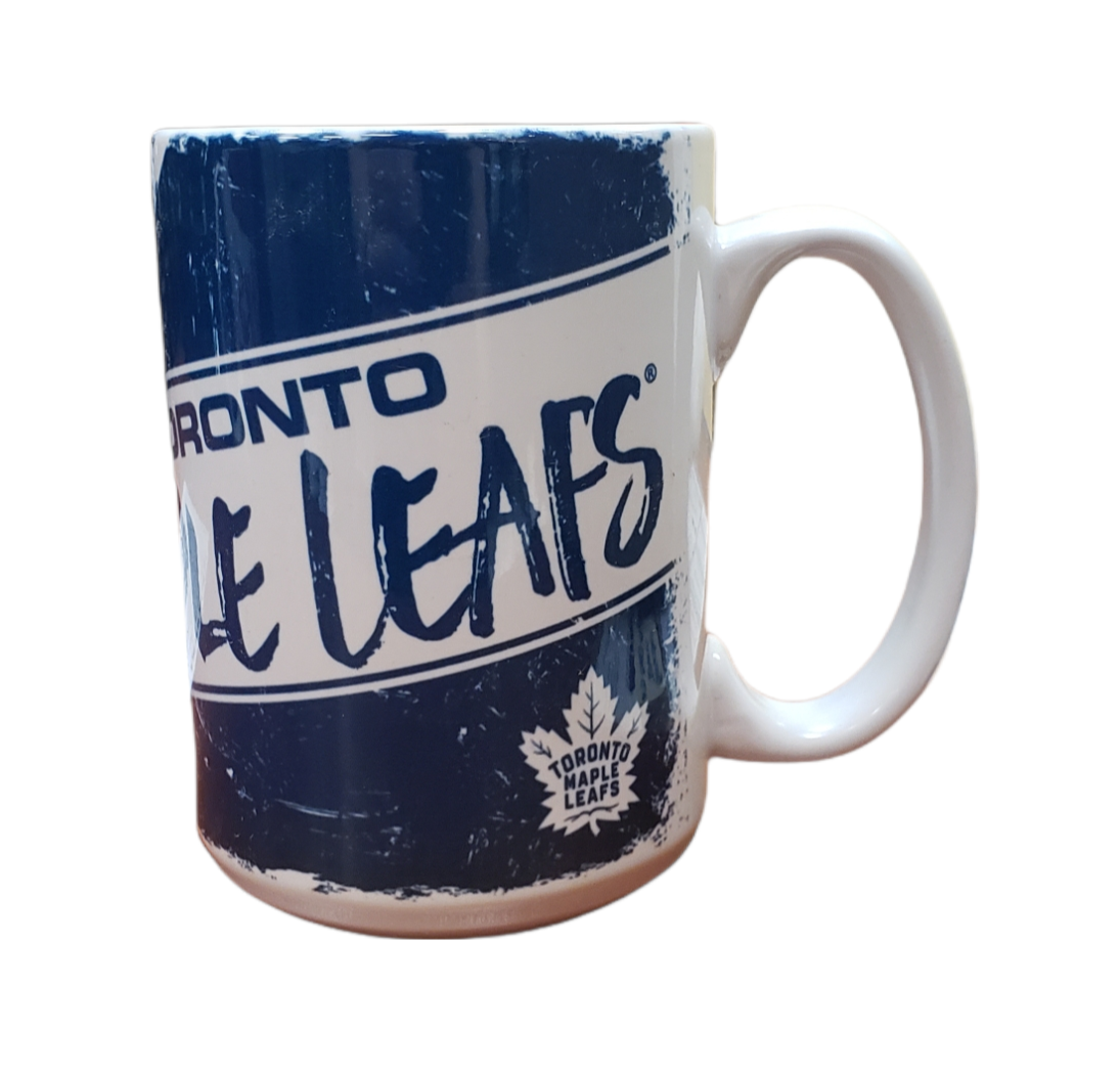 NHL Coffee Mug 15oz Sublimated Maple Leafs