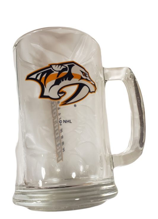 NHL Beer Mug 15 Oz Glass Sport W/Wordmark Predators