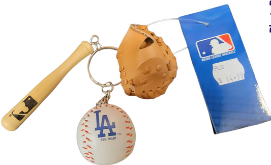 MLB Keychain Bat/Ball/Glove Dodgers