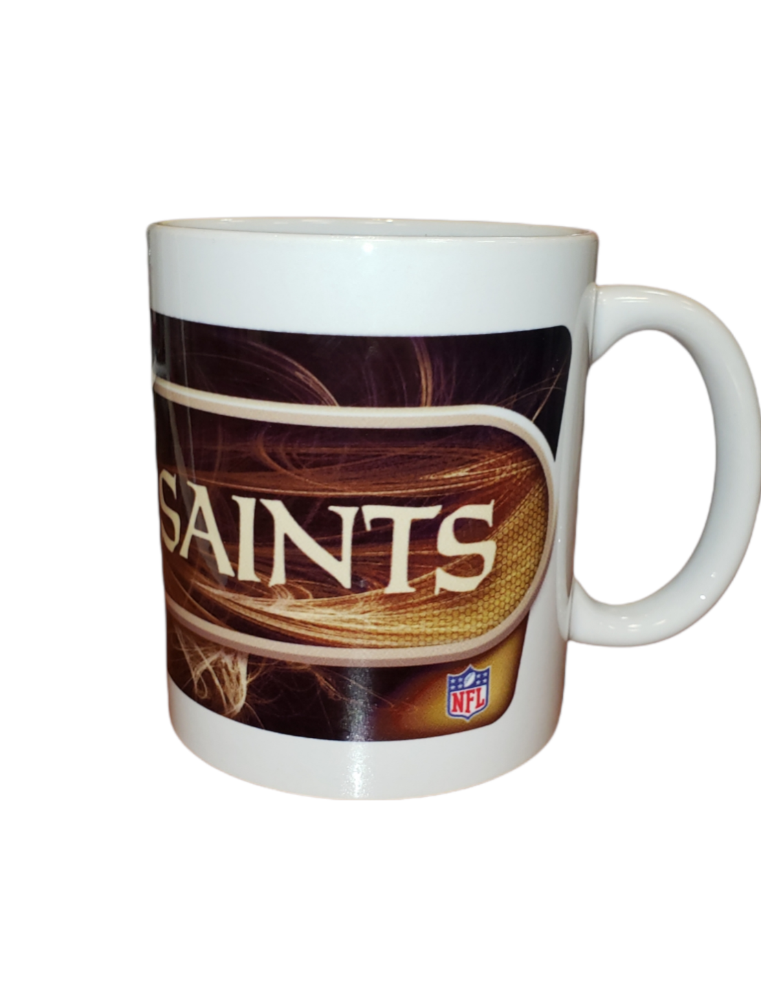 NFL Coffee Mug Subl. 11 Oz C-Handle White Saints