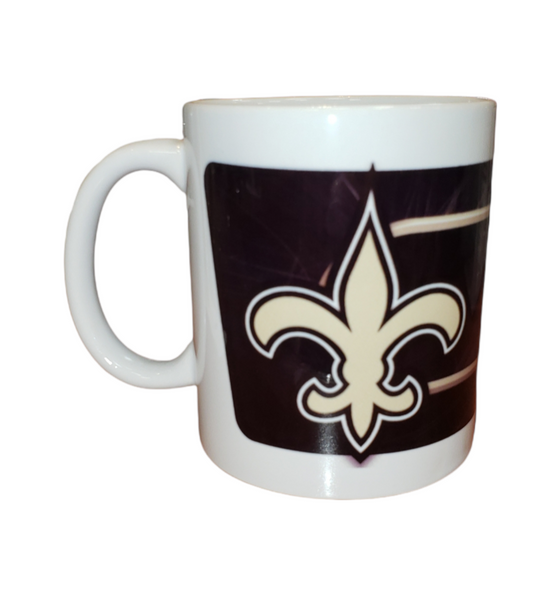 NFL Coffee Mug Subl. 11 Oz C-Handle White Saints