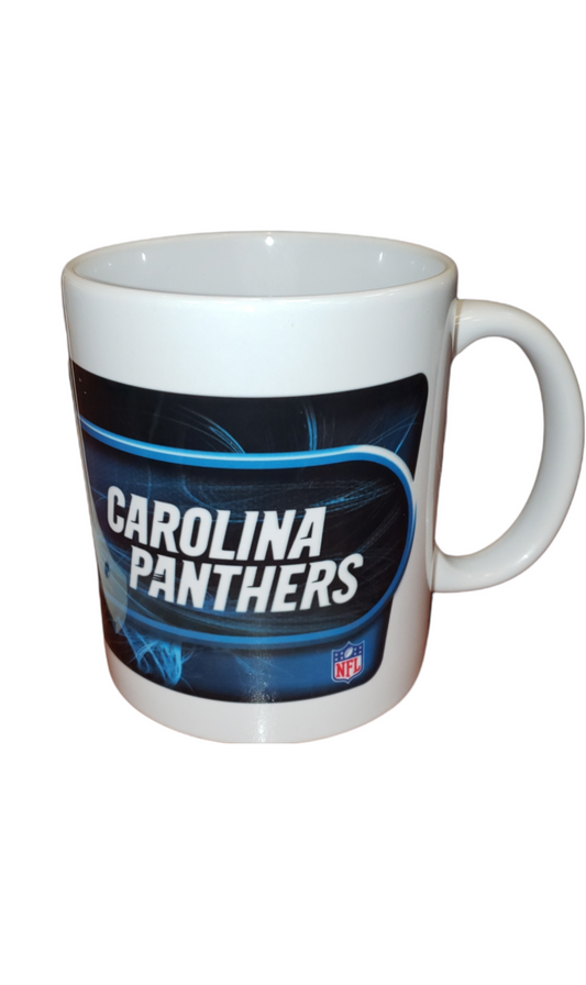 NFL Coffee Mug Subl. 11 Oz C-Handle White Panthers