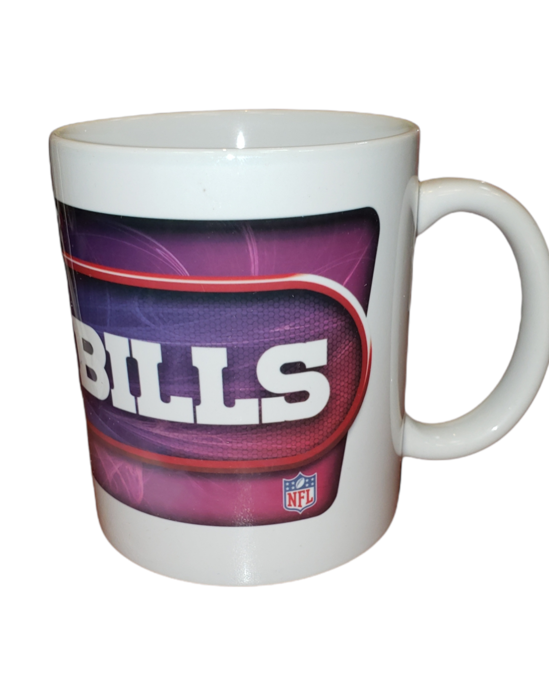 NFL Coffee Mug Subl. 11 Oz C-Handle White Bills