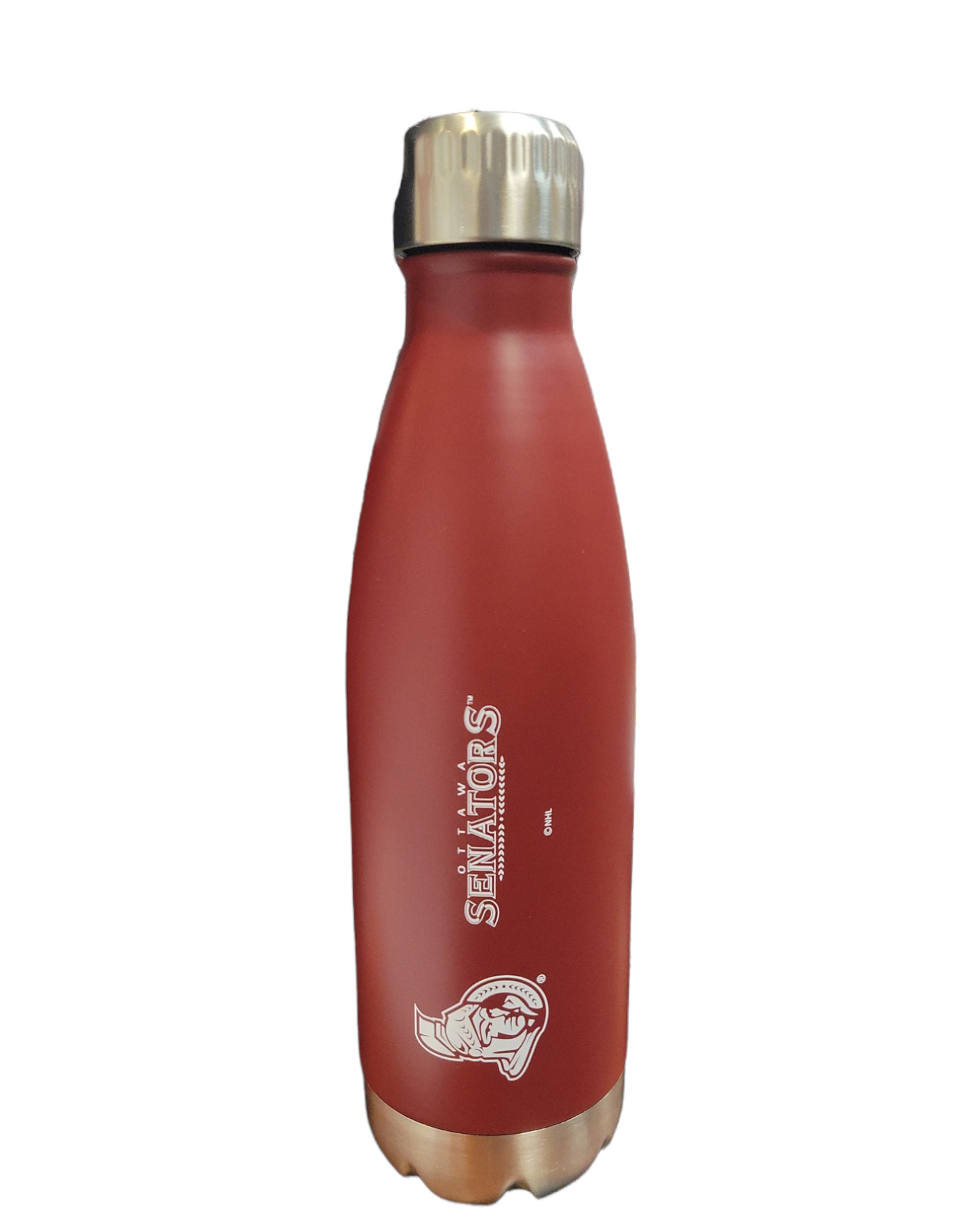 NHL Water Bottle 17oz. Elite Stainless Steel Senators