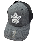 NHL Hat Stretch Fit Poly Heathered Tonal Maple Leafs