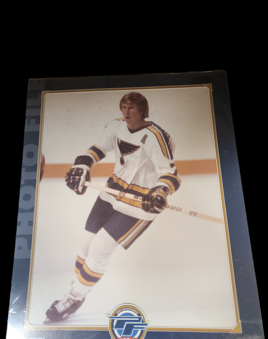 NHL 8X10 Vintage Player Photograph Garry Unger Blues