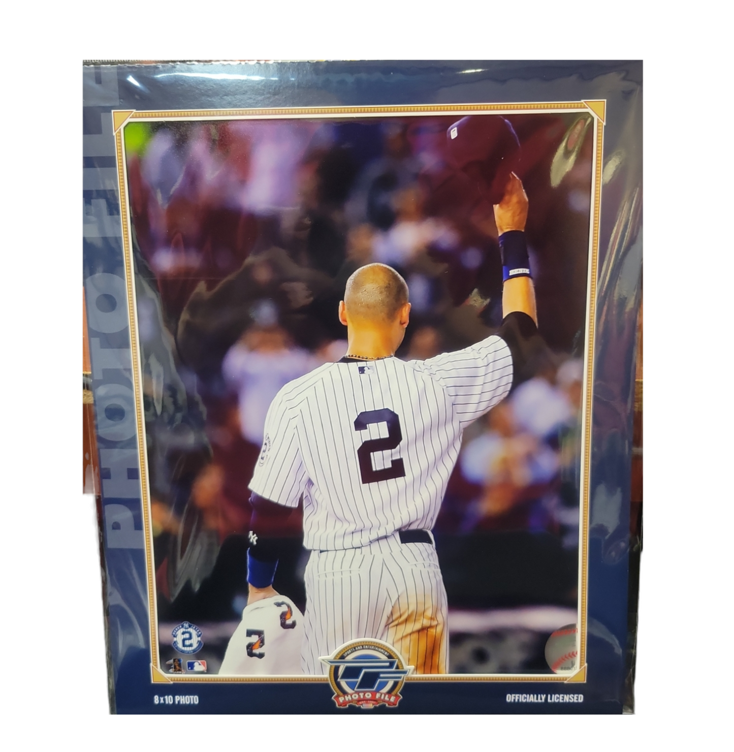 MLB 8x10 Vintage Player Photograph Back Derek Jeter Yankees