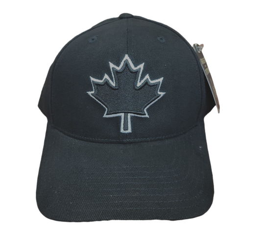 Country Hat Lofted Brush Canada (Black On Black)