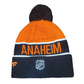 NHL Knit Hat Authentic Pro Rink Cuffed Pom Knit 2022 Ducks