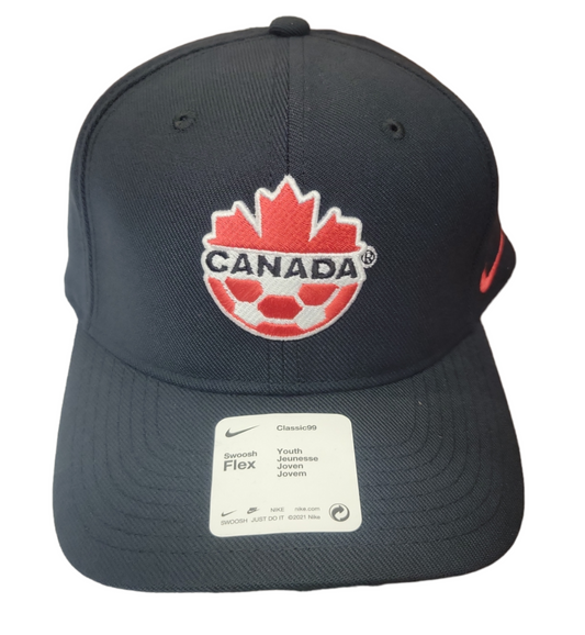 Soccer Canada Youth Hat Classic99 Logo Team Canada (Black)