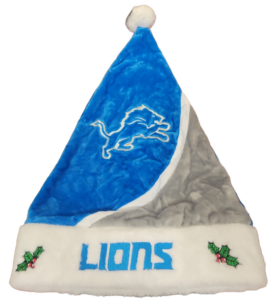 NFL Santa Hat Color Block Lions