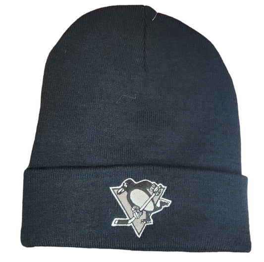 NHL Knit Hat Platinum Cuff Penguins