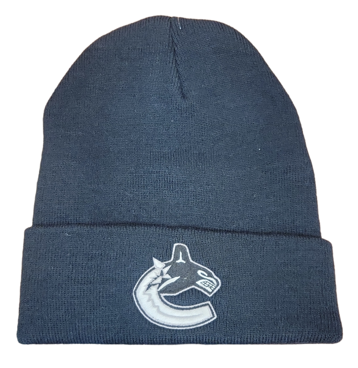 NHL Knit Hat Platinum Cuff Canucks