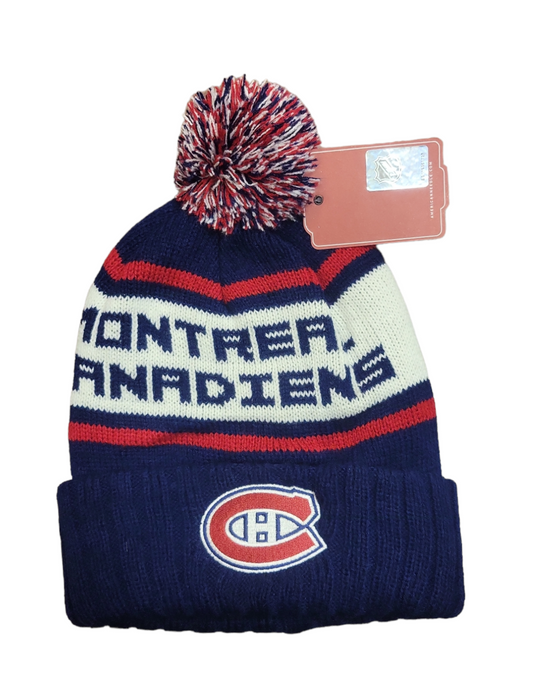 NHL Knit Hat Pillow Line Canadiens (Navy)