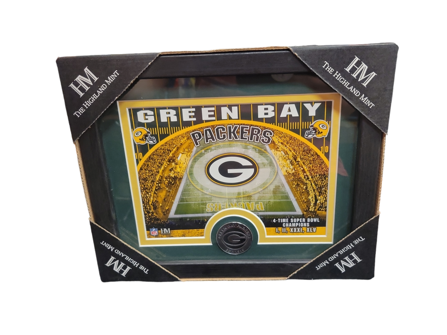 NFL 11"x9" Photo Frame With Minted Coin Packers