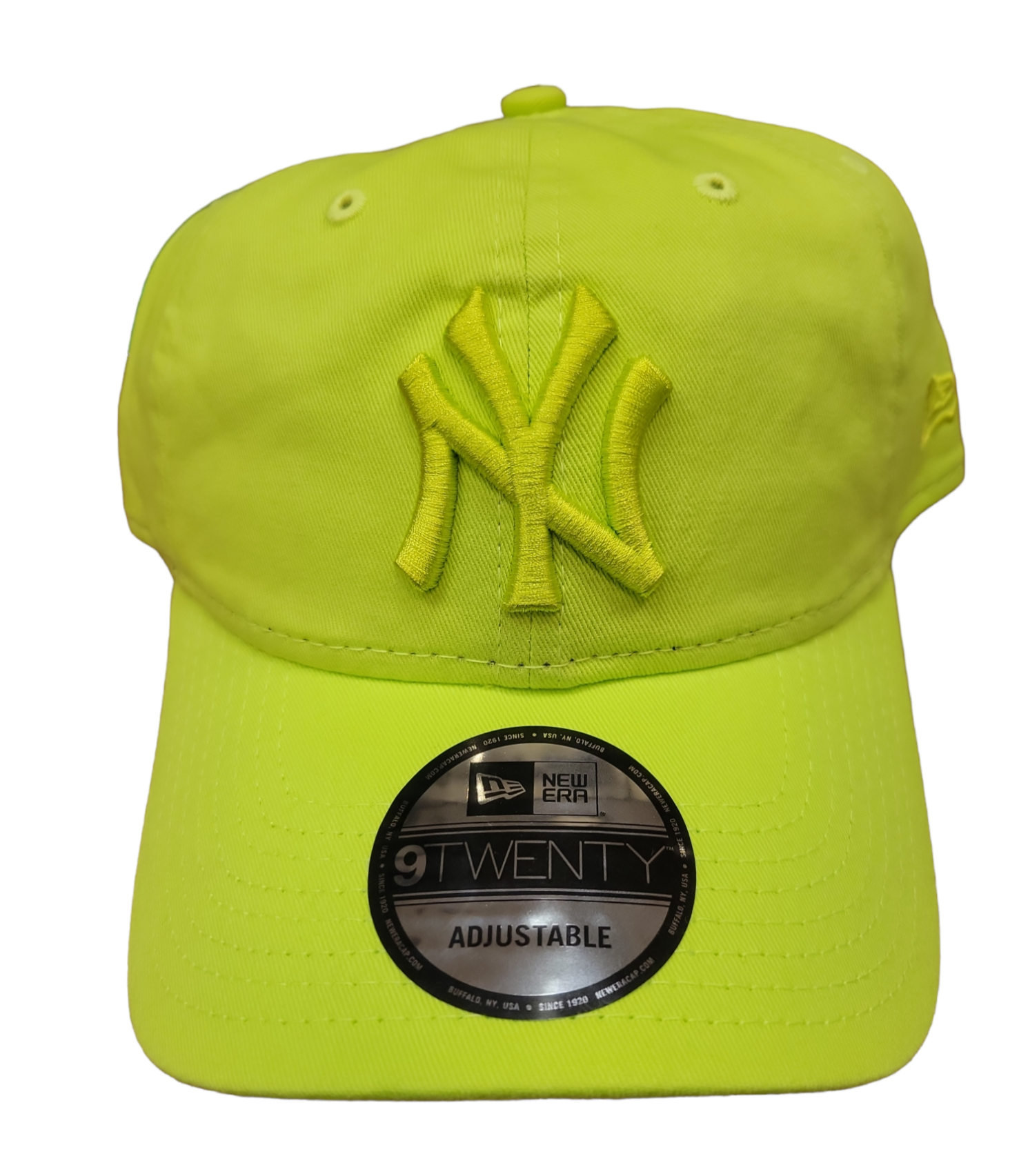 Neon green yankee sales hat