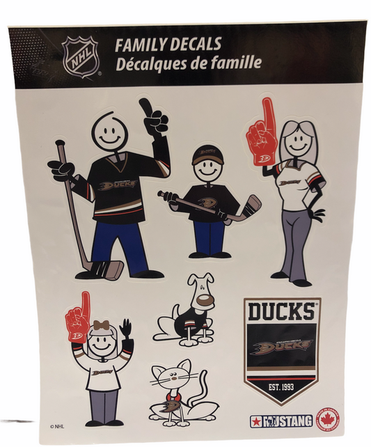 NHL Family Decals Ducks
