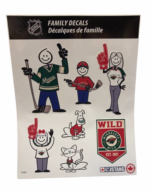 Minnesota Wild Vinyl Sticker/Decal - NHL National Hockey League - Reverse  Retro
