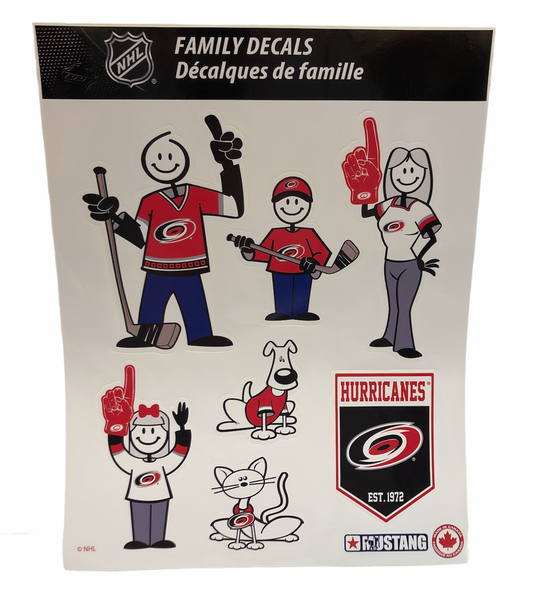 NHL Family Decals Hurricanes