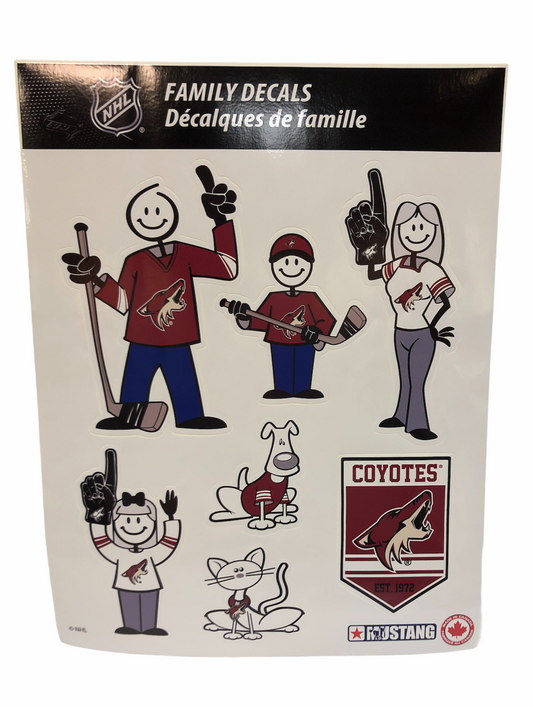 NHL Family Decals Coyotes