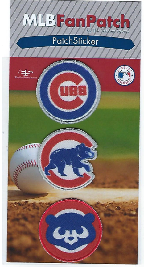 MLB Patch Sticker Set 3 Pack Cubs