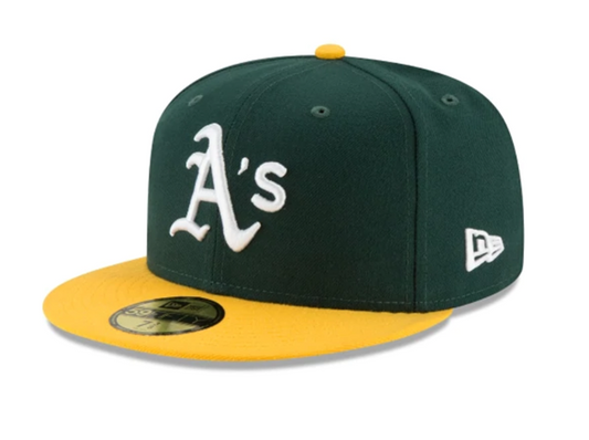 MLB Hat 5950 ACPerf Home Athletics (Forest Green & Yellow)