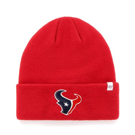 NFL Knit Hat Raised Cuff Texans