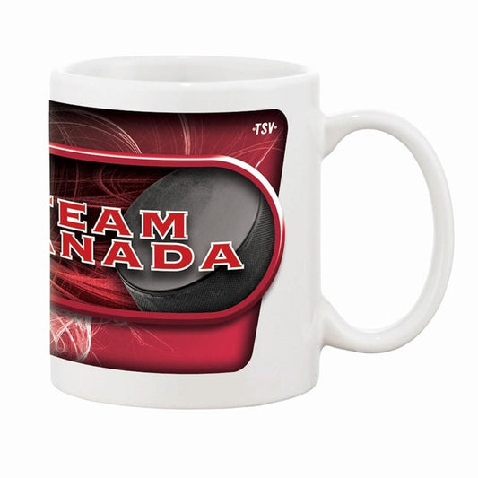 Hockey Canada Coffee Mug Subl. C-Handle White Team Canada