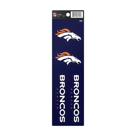 NFL 4Pc Sticker Sheet Broncos