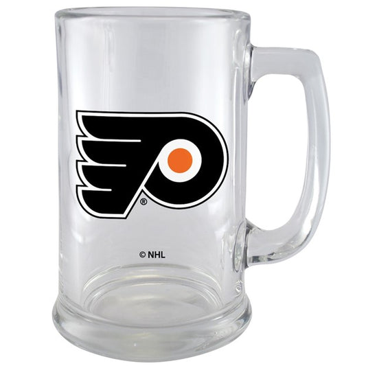 NHL Beer Mug 15 Oz Glass Sport W/Wordmark Flyers