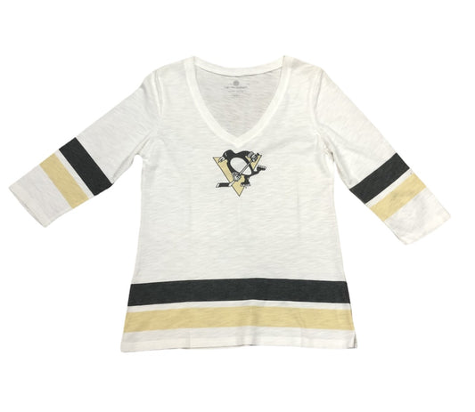 NHL Ladies T-Shirt 3/4 Sleeve Scrimmage Penguins