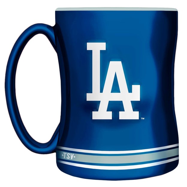 MLB Coffee Mug Sculpted Relief Dodgers