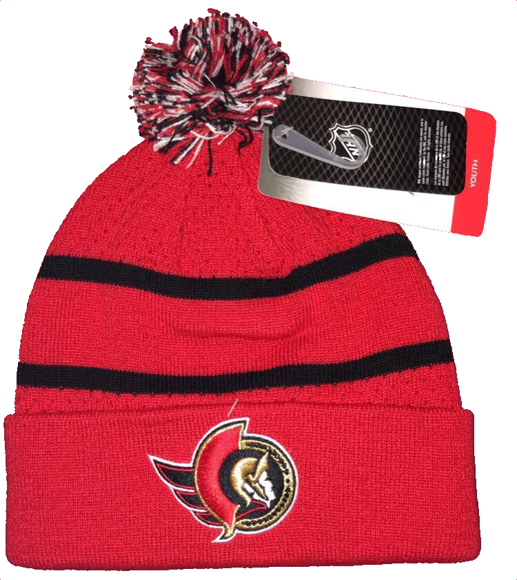 NHL Youth Knit Hat Reverse Retro Birdseye Senators