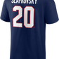 NHL Player T-Shirt Authentic Stack Juraj Slafkovský Canadiens (Navy Blue)