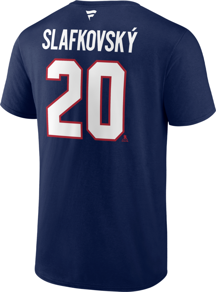 NHL Player T-Shirt Authentic Stack Juraj Slafkovský Canadiens (Navy Blue)