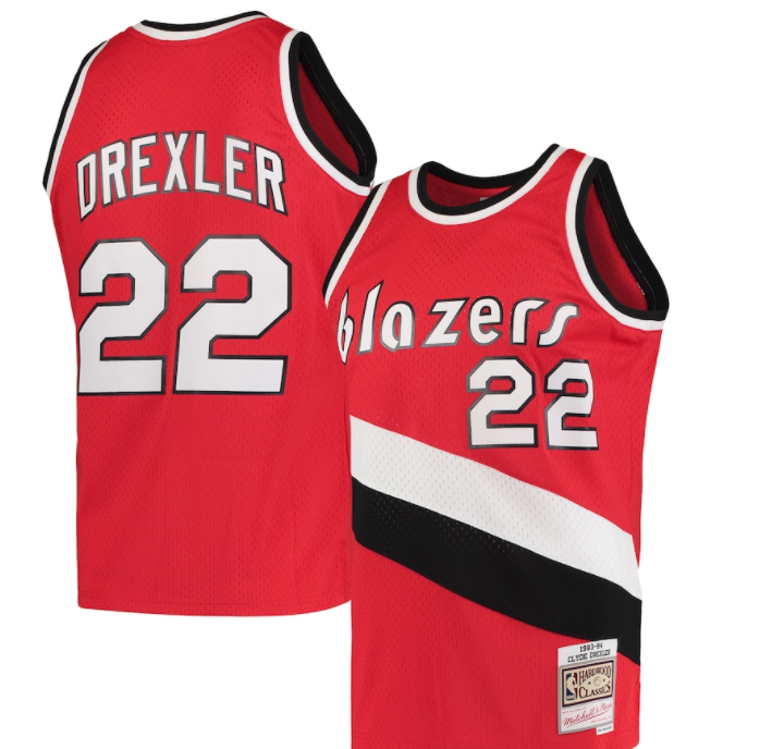 NBA Hardwood Classics Player 1983-84 Swingman Jersey Clyde Drexler Trail Blazers (Scarlet)