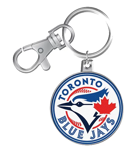 MLB Keychain and Swivel Clip Logo Blue Jays