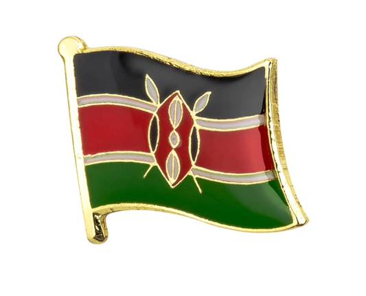 Country Lapel Pin Flag Kenya
