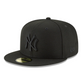 MLB Hat 5950 Basic Blackout Yankees