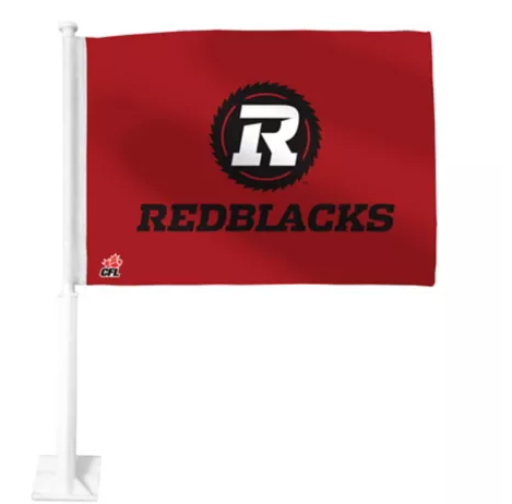 CFL Car Flag 11x15 Logo Redblacks