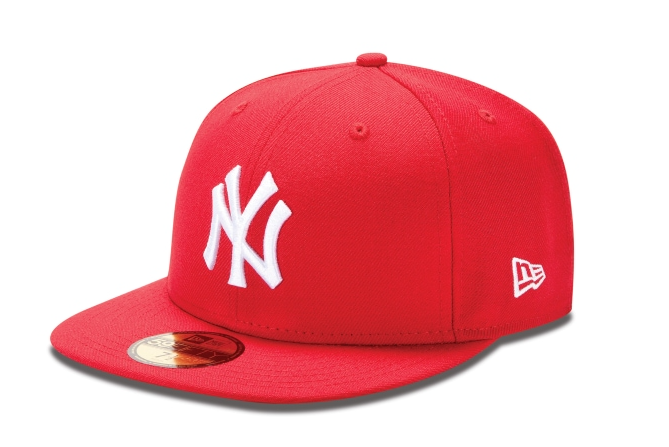 MLB Hat 5950 Basic Scarlet Yankees (Red Undervisor)