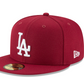 MLB Hat 5950 Basic Cardinal Dodgers (Burgundy)