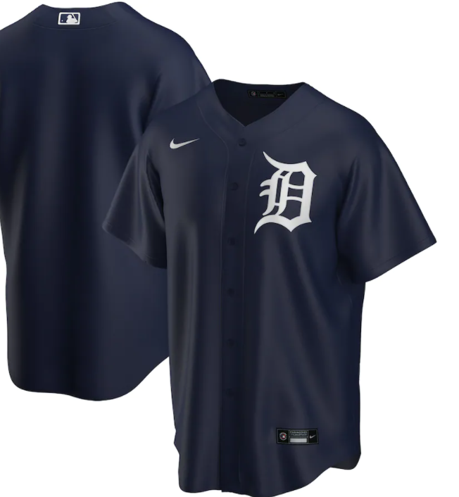 MLB Replica Jersey Blank Alt Navy Tigers