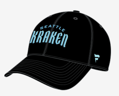 NHL Hat Structured Stretch Core Wordmark Kraken