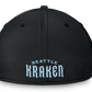 NHL Hat Structured Stretch Core Secondary Kraken (Black)