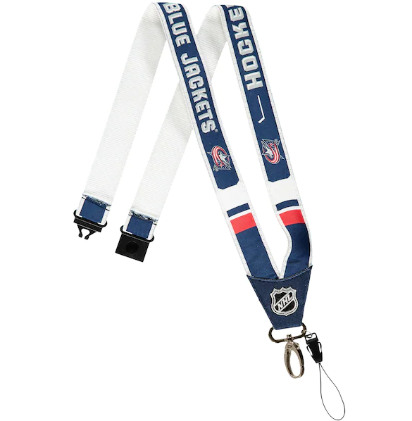 NHL Lanyard Woven Blue Jackets