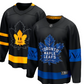 NHL Blank Replica Breakaway Jersey Alt Black Reversible Maple Leafs