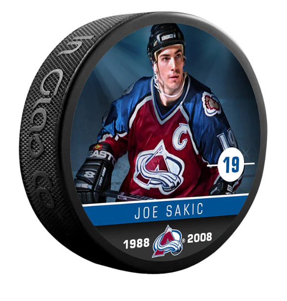 NHL Alumni Player Puck Joe Sakic Avalanche