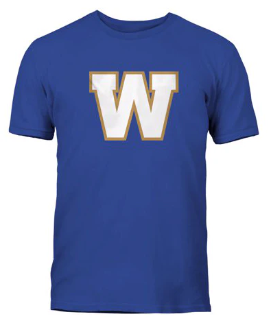 CFL T-Shirt Primary Logo Blue Bombers