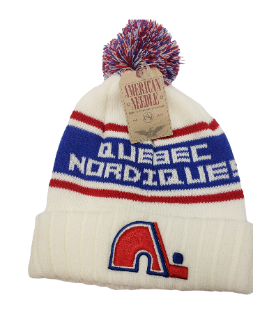 NHL Knit Hat Vintage Pillow Line Nordiques